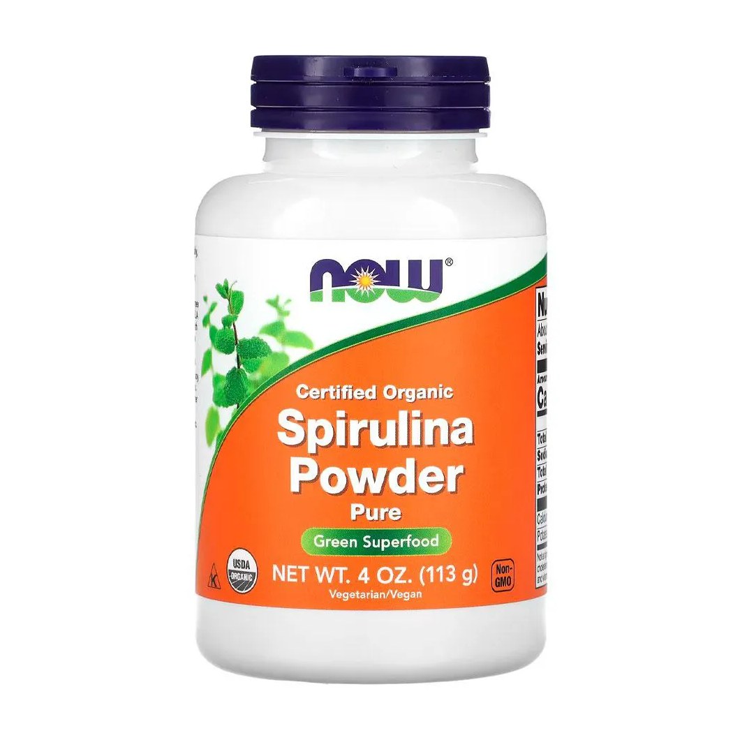 Spirulina em Pó Now Foods 113g Orgânico Importado