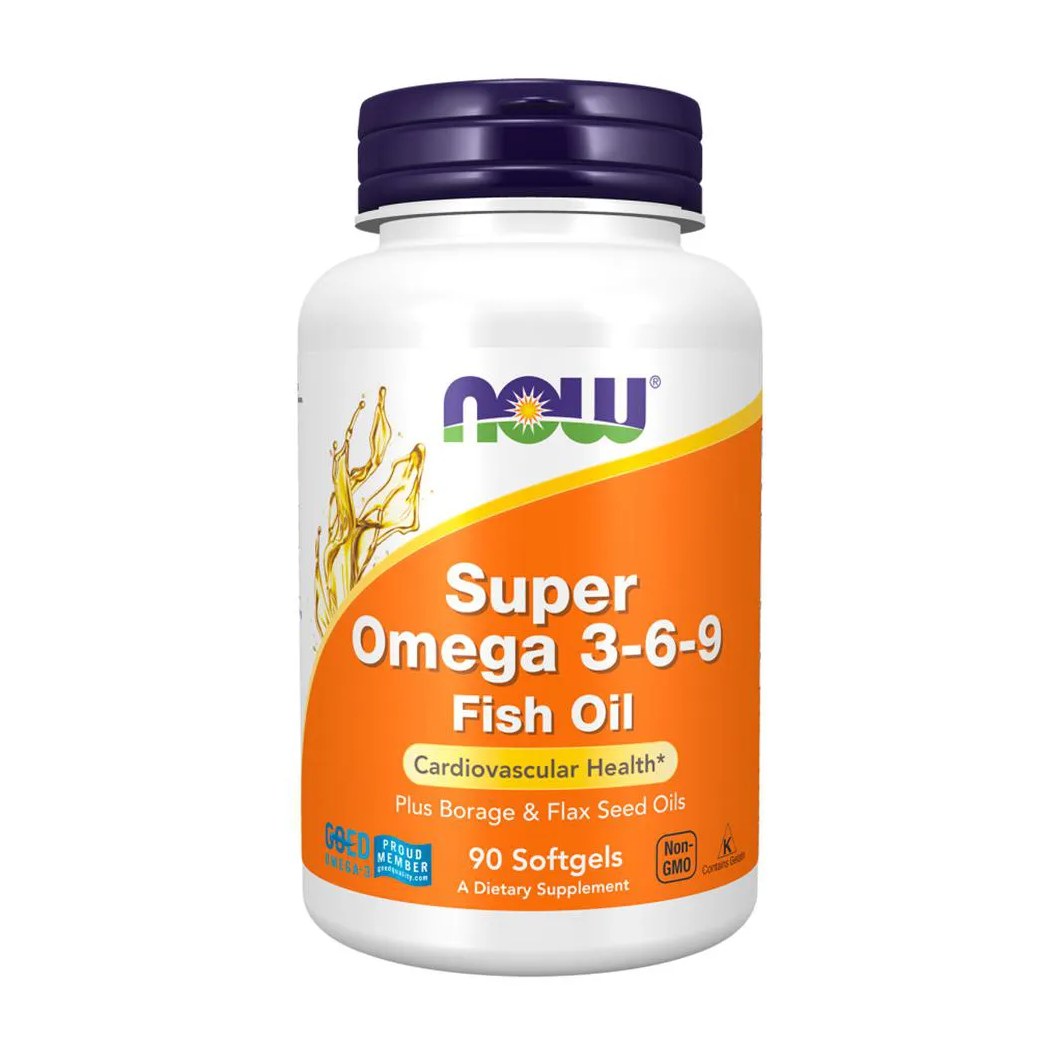 Super Ômega 3-6-9 Now Foods 90 Softgels Importado