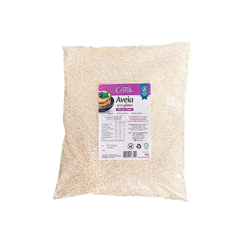 Aveia em Flocos Finos sem Glúten Leve Croc 1KG