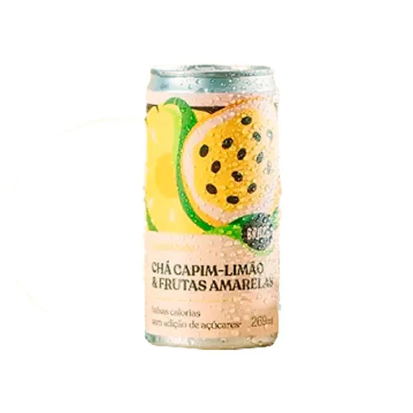 Chá de Capim Limão com Frutas Amarelas Gaseificado Brazô 269ml