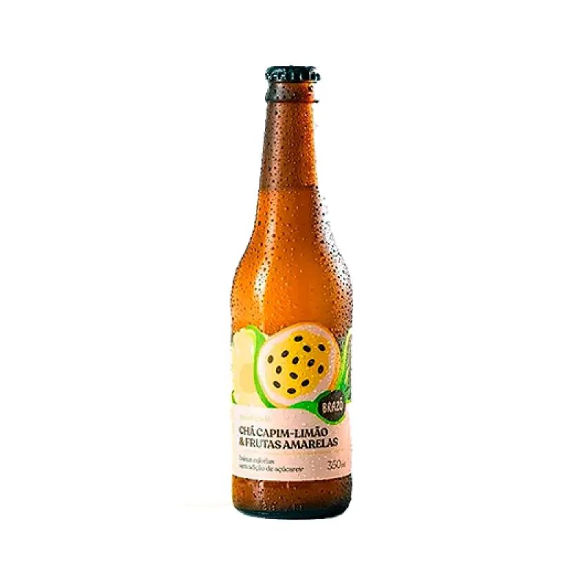 Chá de Capim Limão com Frutas Amarelas Gaseificado Brazô 350ml