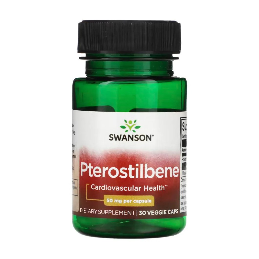 Pterostilbeno 50mg Swanson 30 Cápsulas Importado