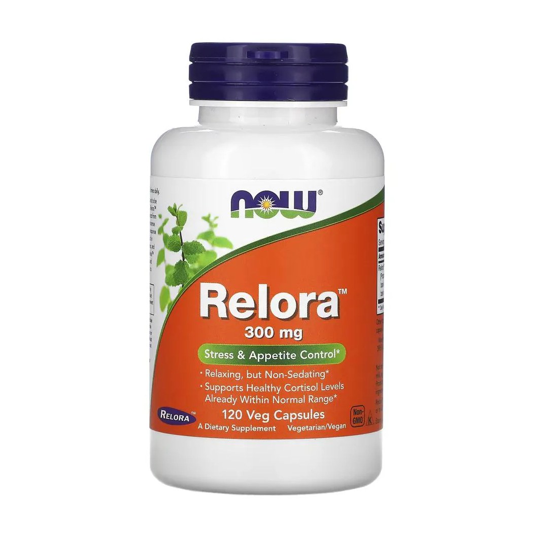 Relora Extracto 300mg Now Foods 120 Veg Cápsulas Importado