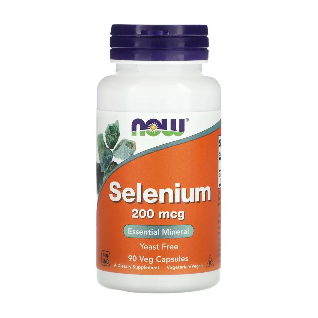 Selênio 200mg Now Foods Selenium 90 Veg Cáps Importado