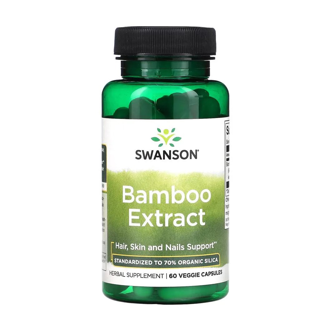 Bamboo Extract 300mg Swanson 60 Caps Importado