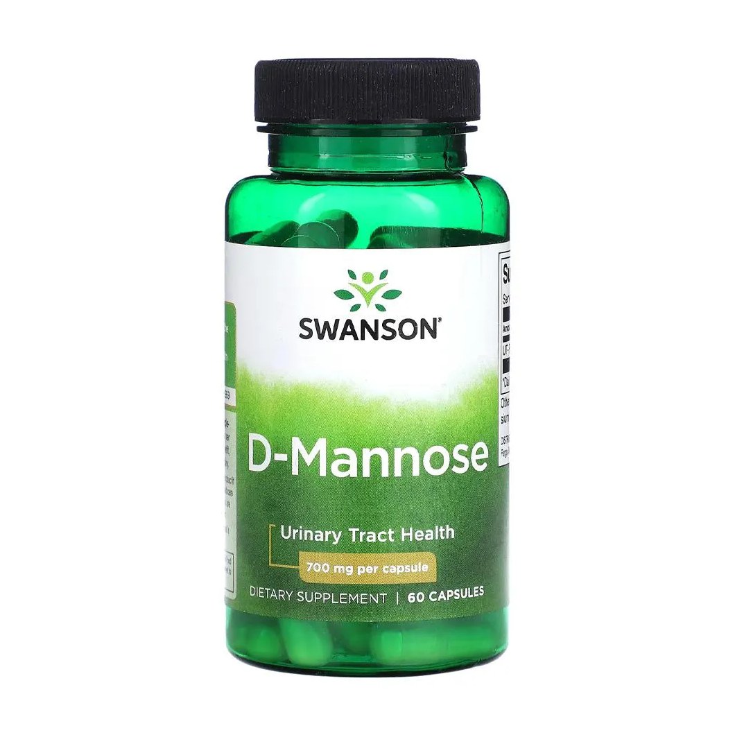 D-Mannose 700 mg Swanson 60 Cápsulas Importado