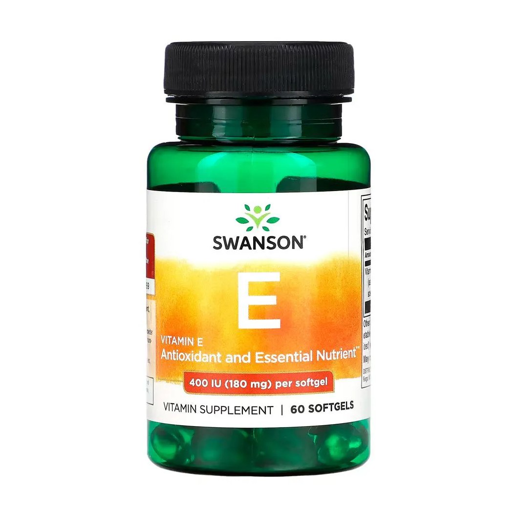 Vitamina E-400 180.2mg Swanson 60 Sgels Importado