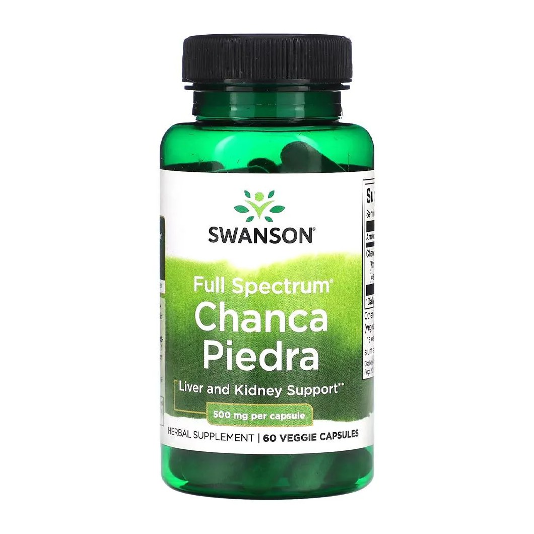 Chanca Piedra 500mg Swanson 60 Cápsulas Importado