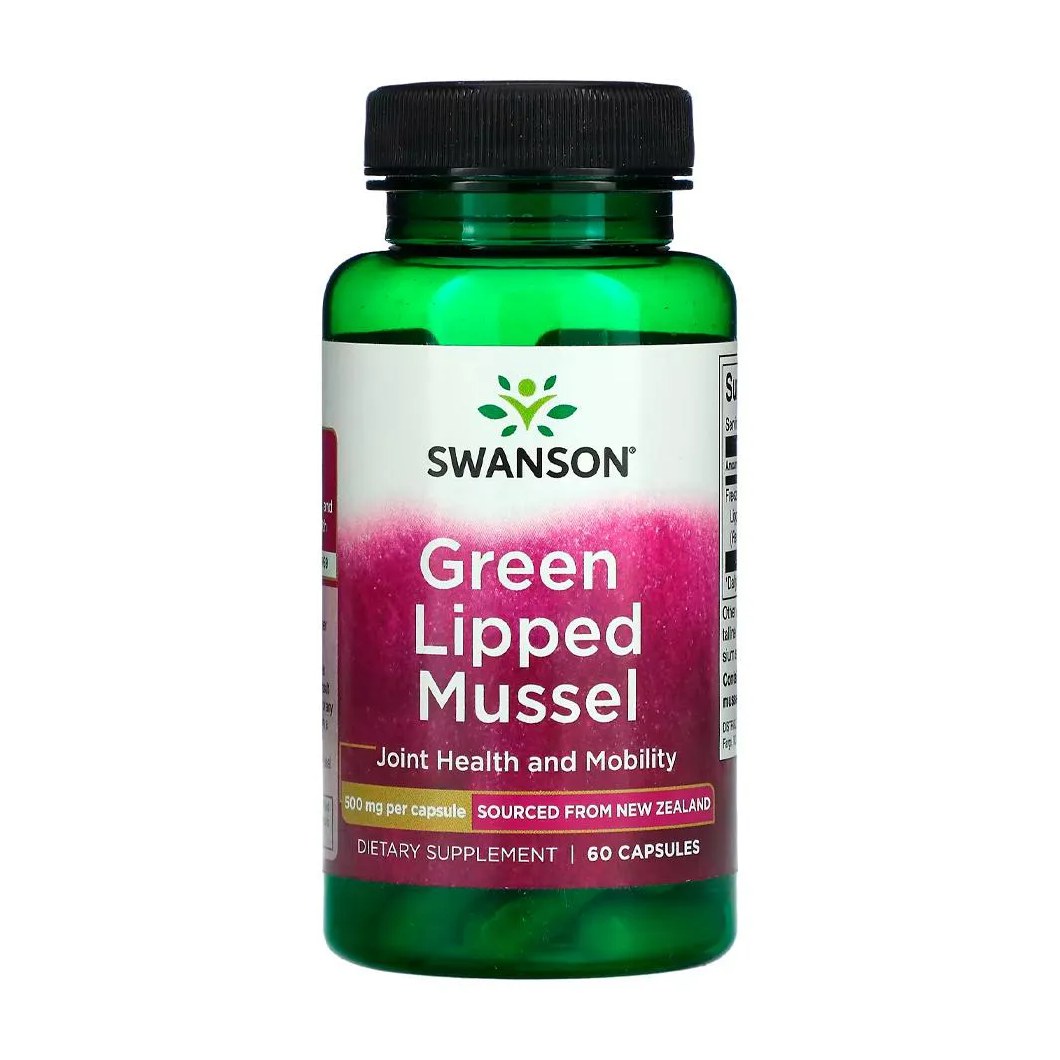 Mexilhão Lábios Verdes 500mg Swanson 60 Caps Importado