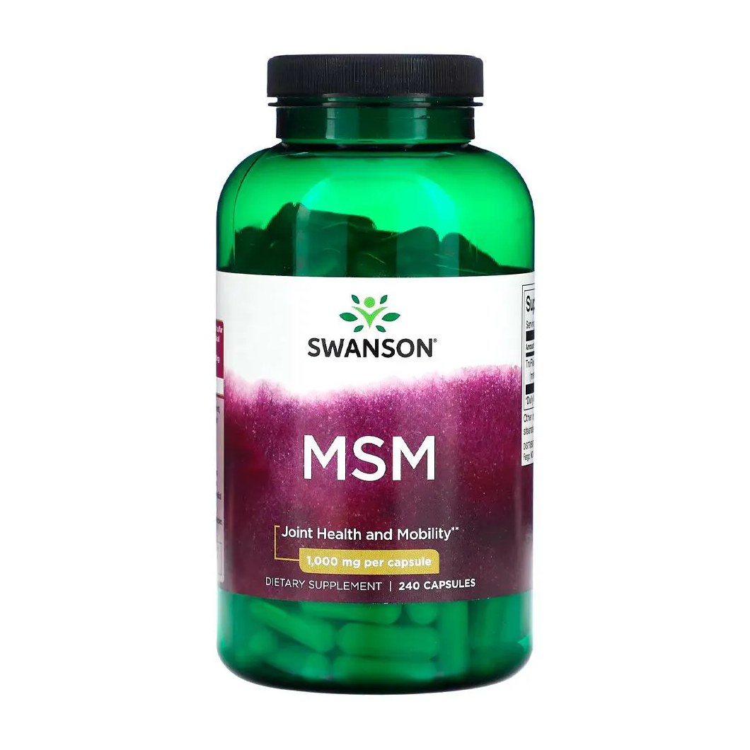 Msm metilsulfonilmetano 1000mg Swanson 240Caps Importado