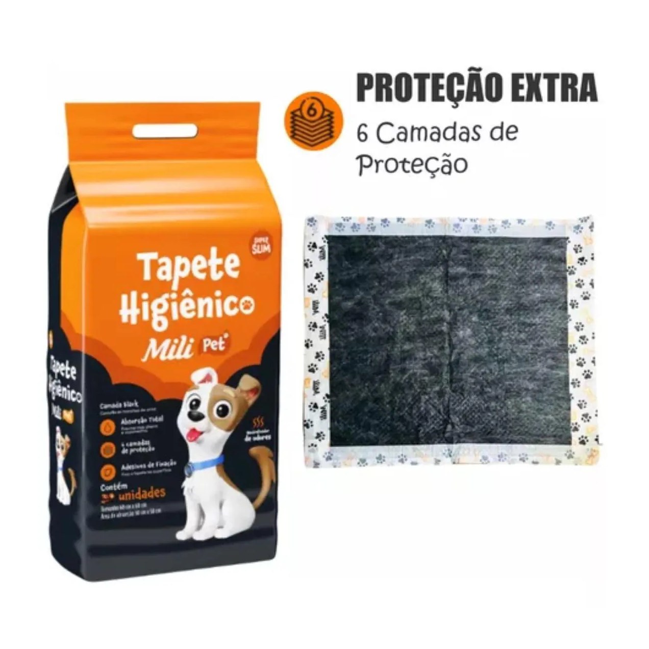 Kit C3 Tapete Higiênico C/ 7 Unidades - Mili Pet