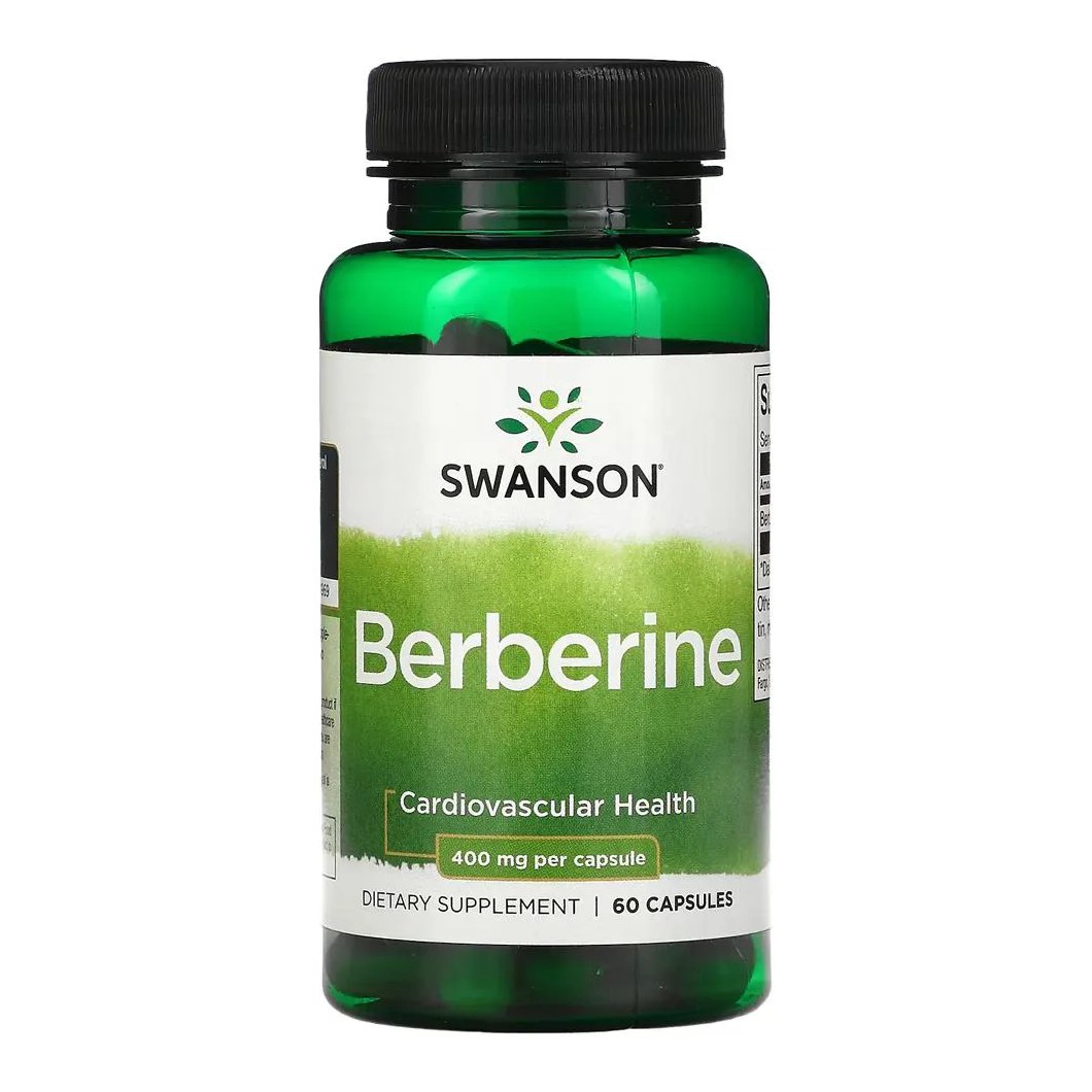 Berberina 400mg Swanson 60 Cápsulas Importado