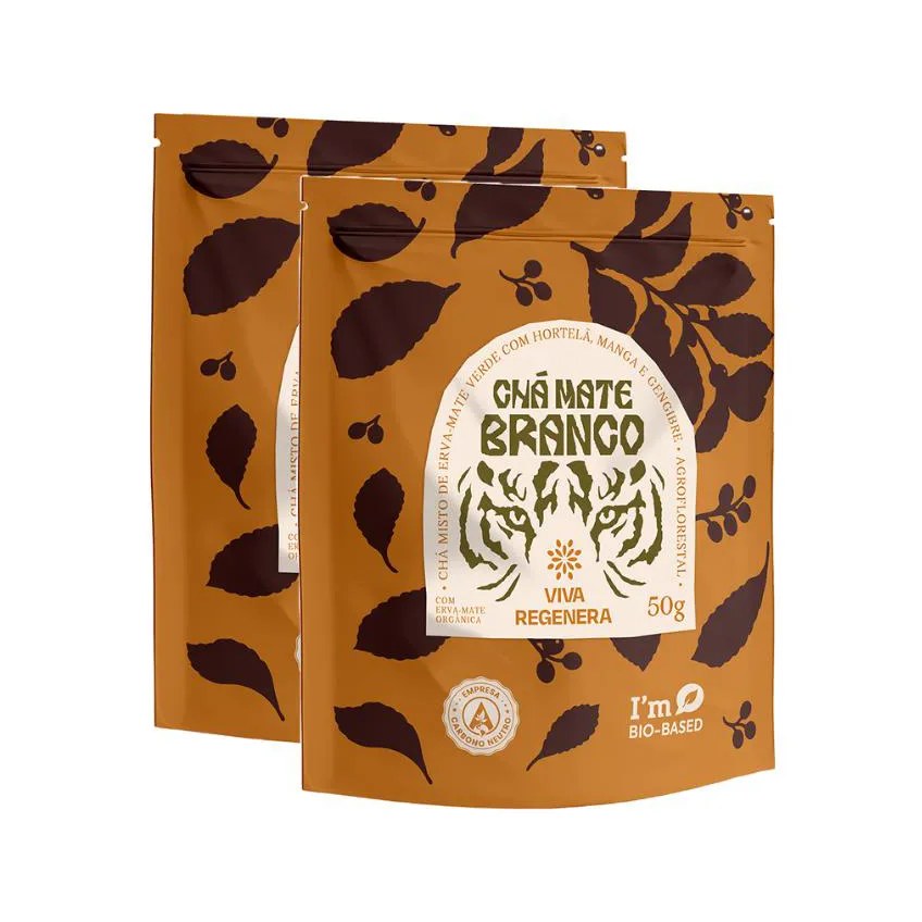 Kit 2x: Chá Mate Branco Viva Regenera 50g