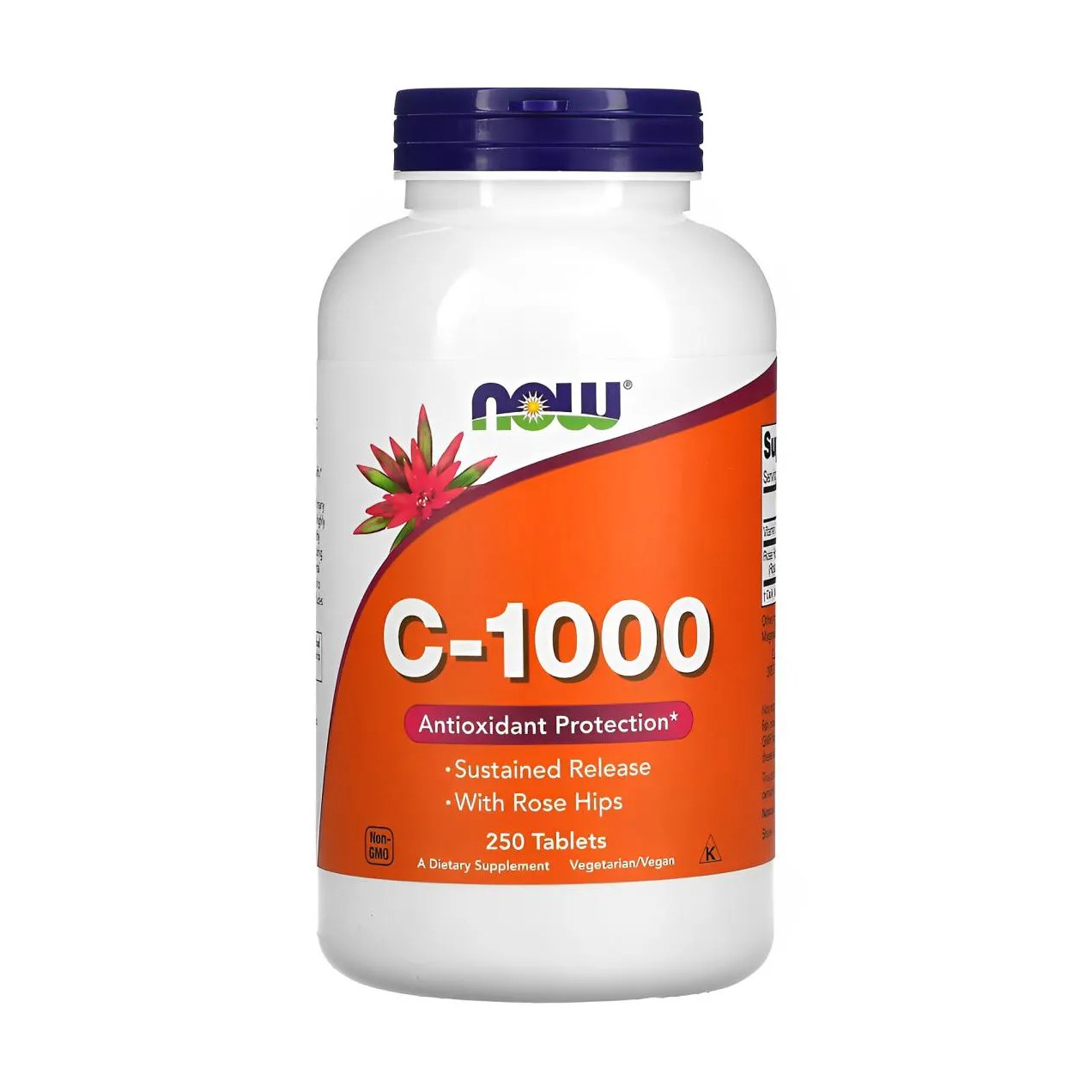 Vitamina C e Rosa Mosqueta Now Foods 250 Tabs Importado