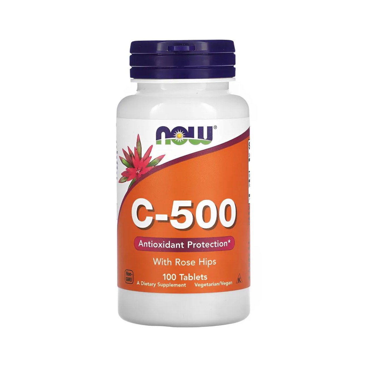 Vitamina C e Rosa Mosqueta Now Foods 100tabs Importado