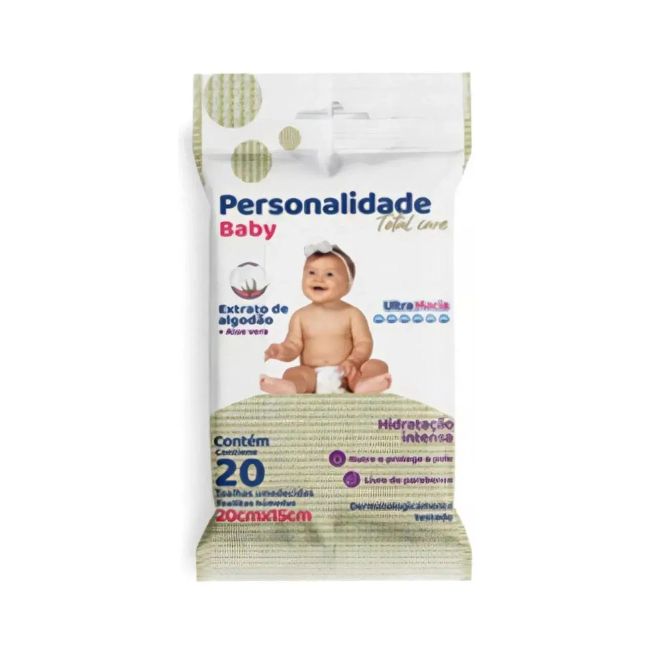 Lenço Umedecido Pocket C20 - Personalidade Baby