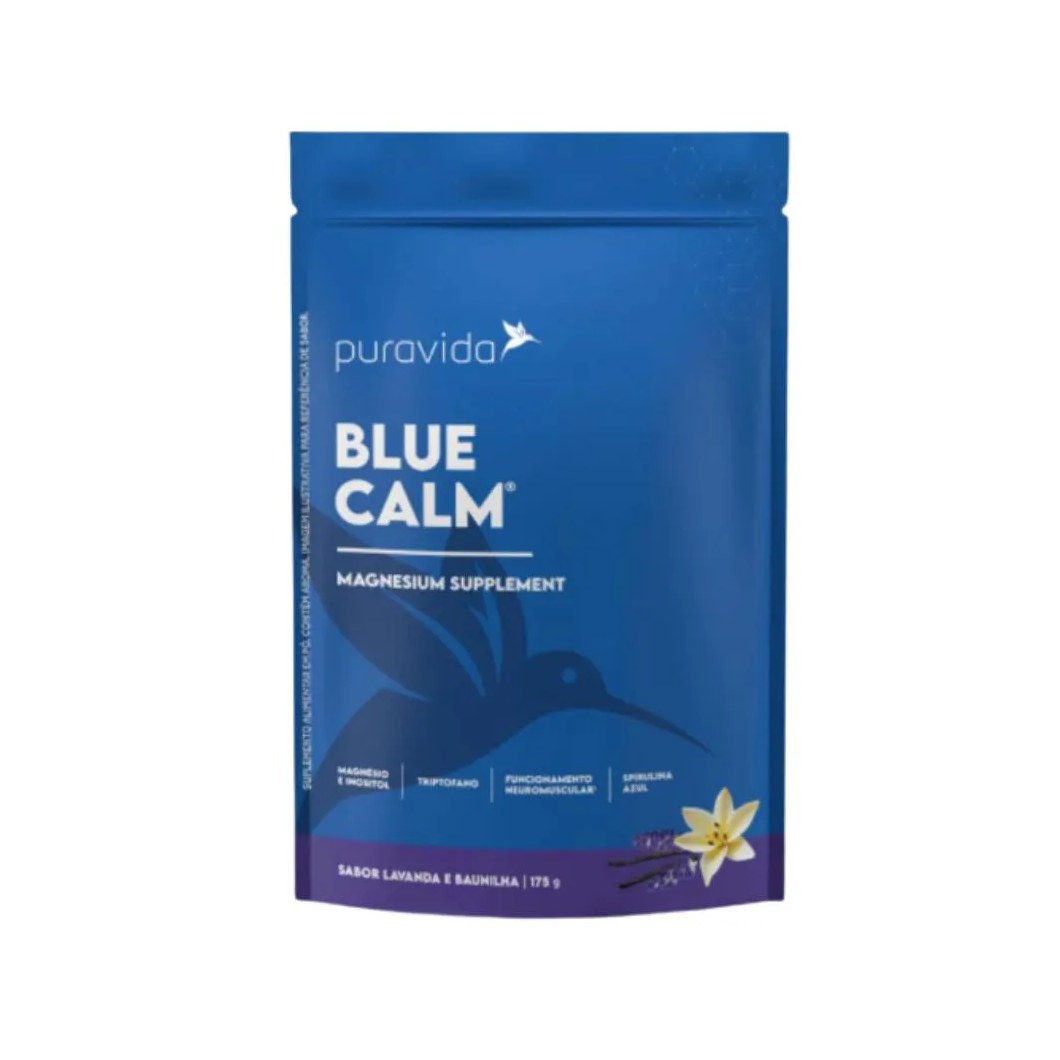 Blue Calm Suplemento Lavanda e Baunilha - 175g - Puravida