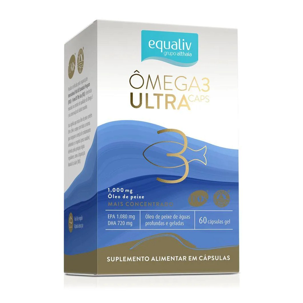 Omega 3 Ultra 1000 Mg Epa 1080 Dha 720 60 cápsulas - Equaliv