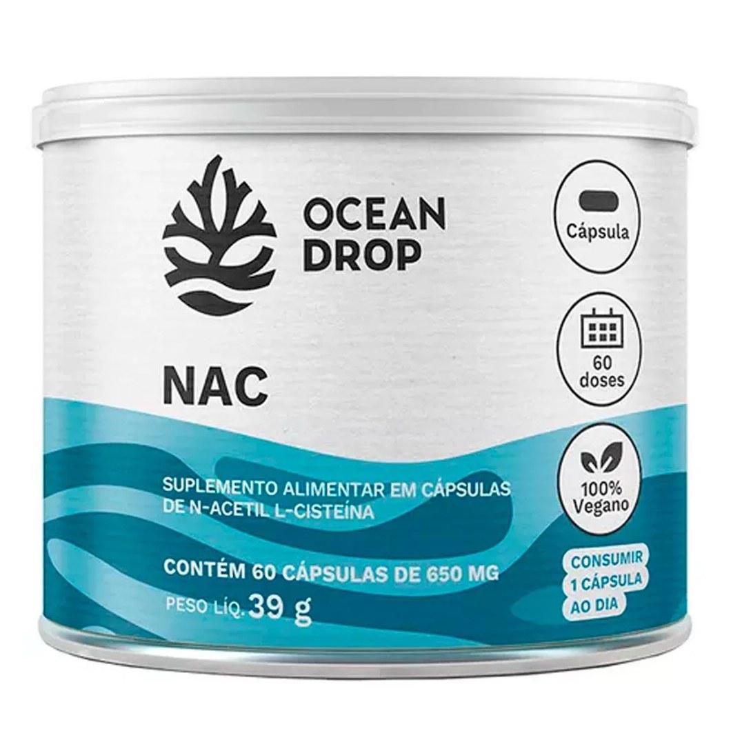 Nac Acetilcisteína Vegano (120 Capsulas) - Ocean Drop
