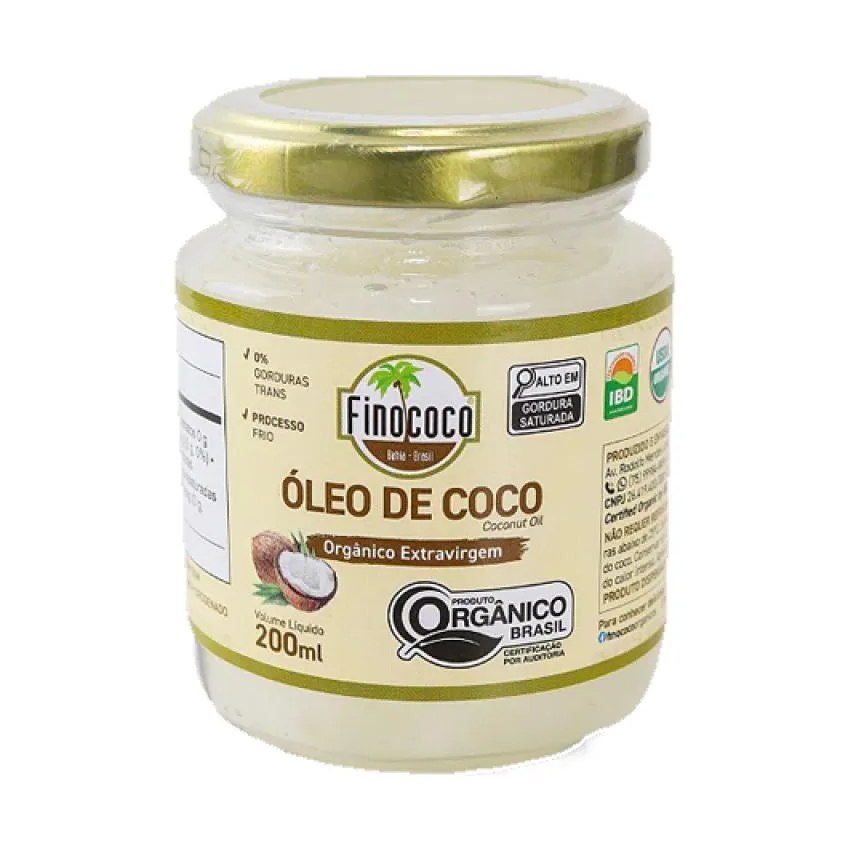 Óleo de Coco Extra Virgem Orgânico Finococo 200ml