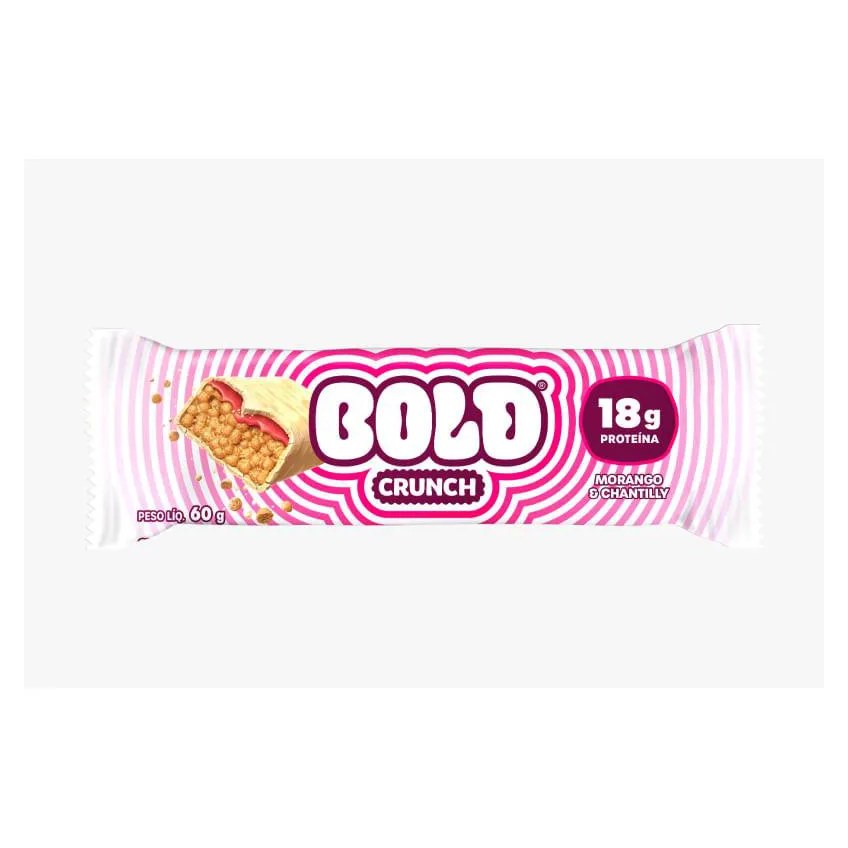 Bold Crunch Morango & Chantilly Bold Snacks 60g