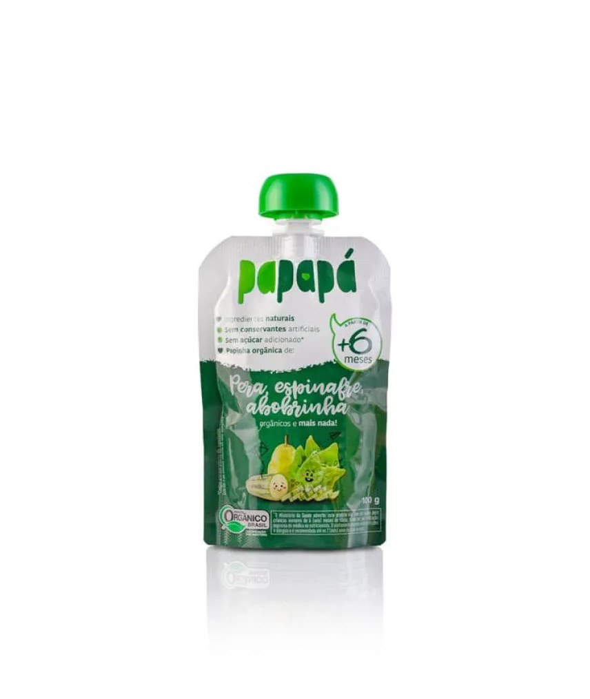 PAPINHA PERA ESPINAFRE ABOBRINHA PAPAPá 100G