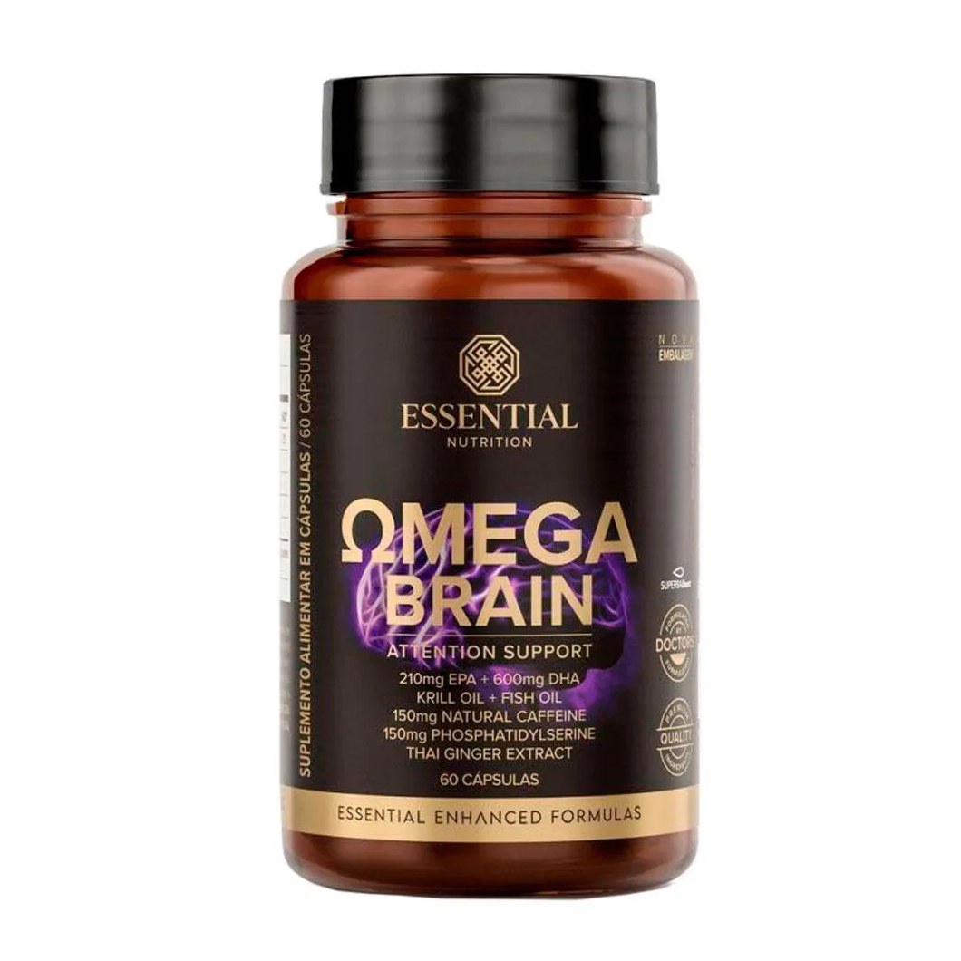 Omega Brain Essential Nutrition 60 cápsulas U Unica