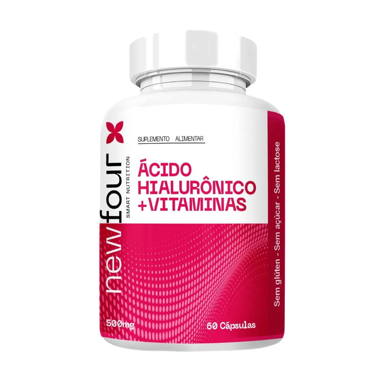 Ácido Hialurônico + Vitaminas a, B5, C, e 60 cápsulas