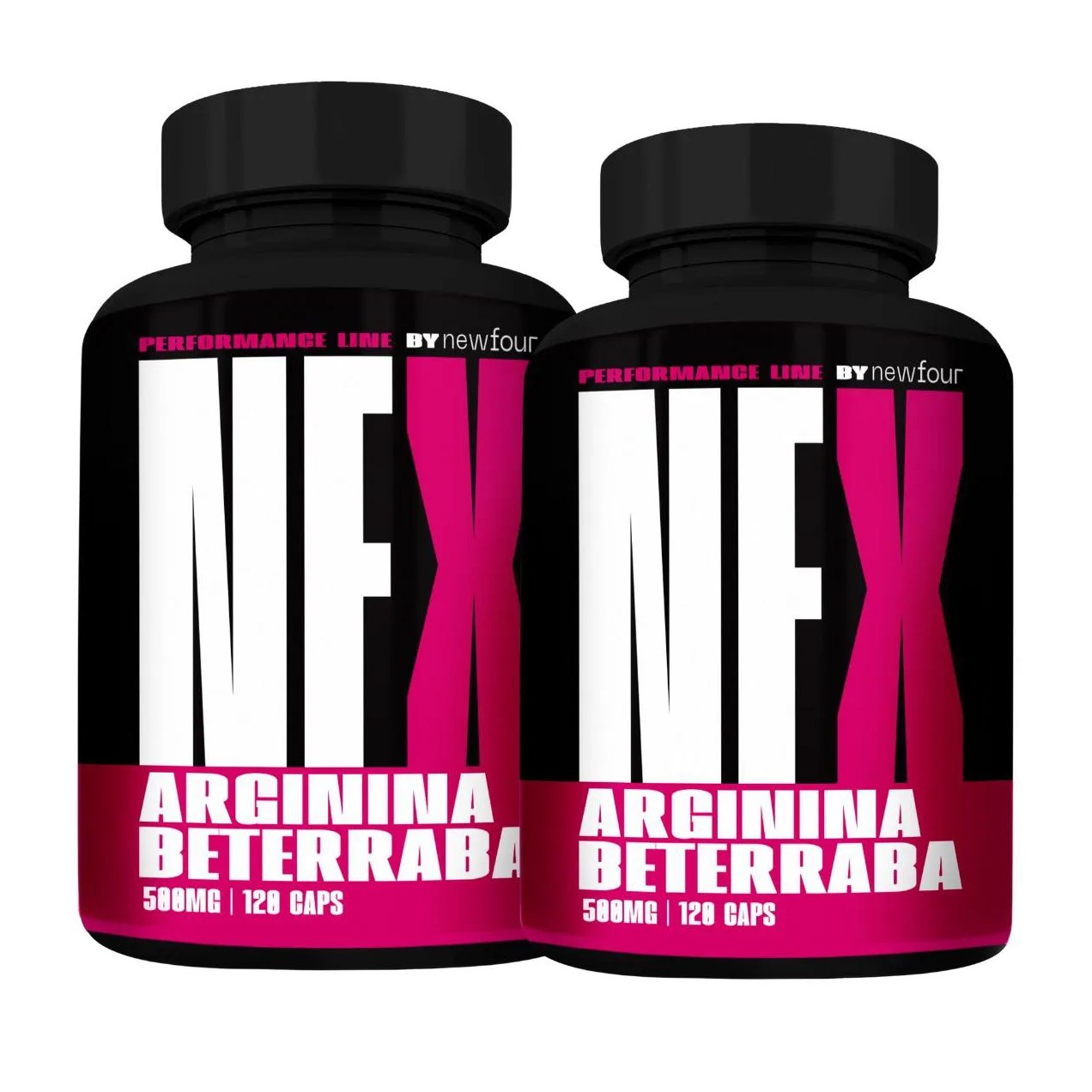 L - Arginina + Beterraba Kit com 2 Potes com Total de 240 Capsulas