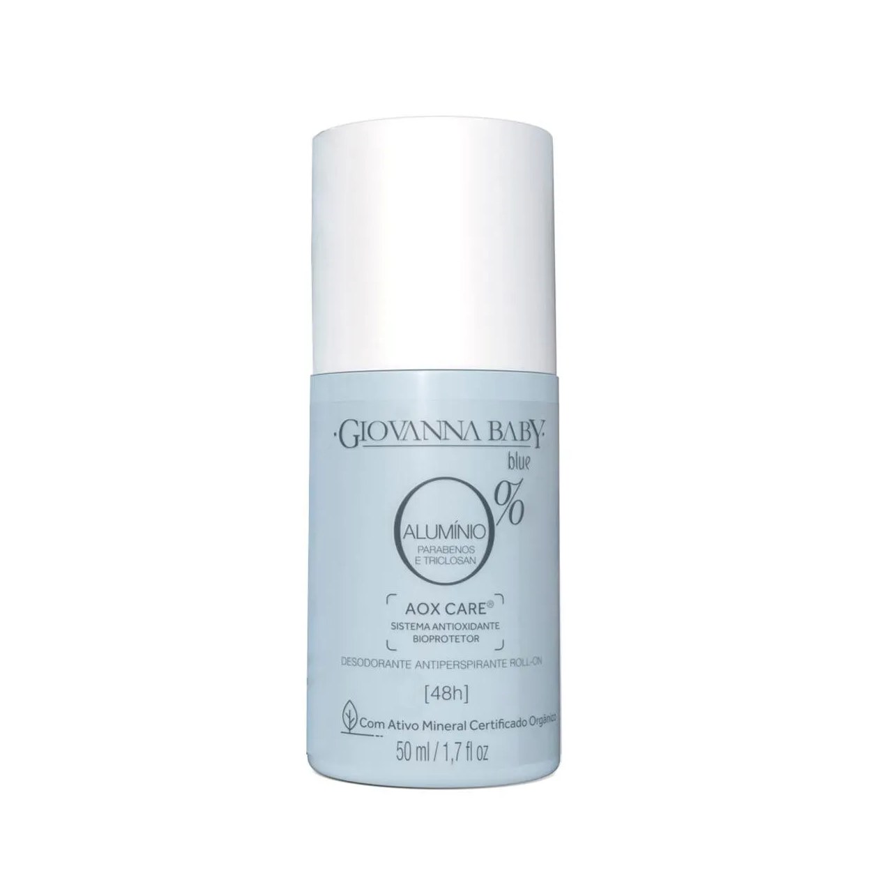 Desodorante Antiperspirante Roll-On Giovanna Baby Blue 0% Alumínio 48h 50ml