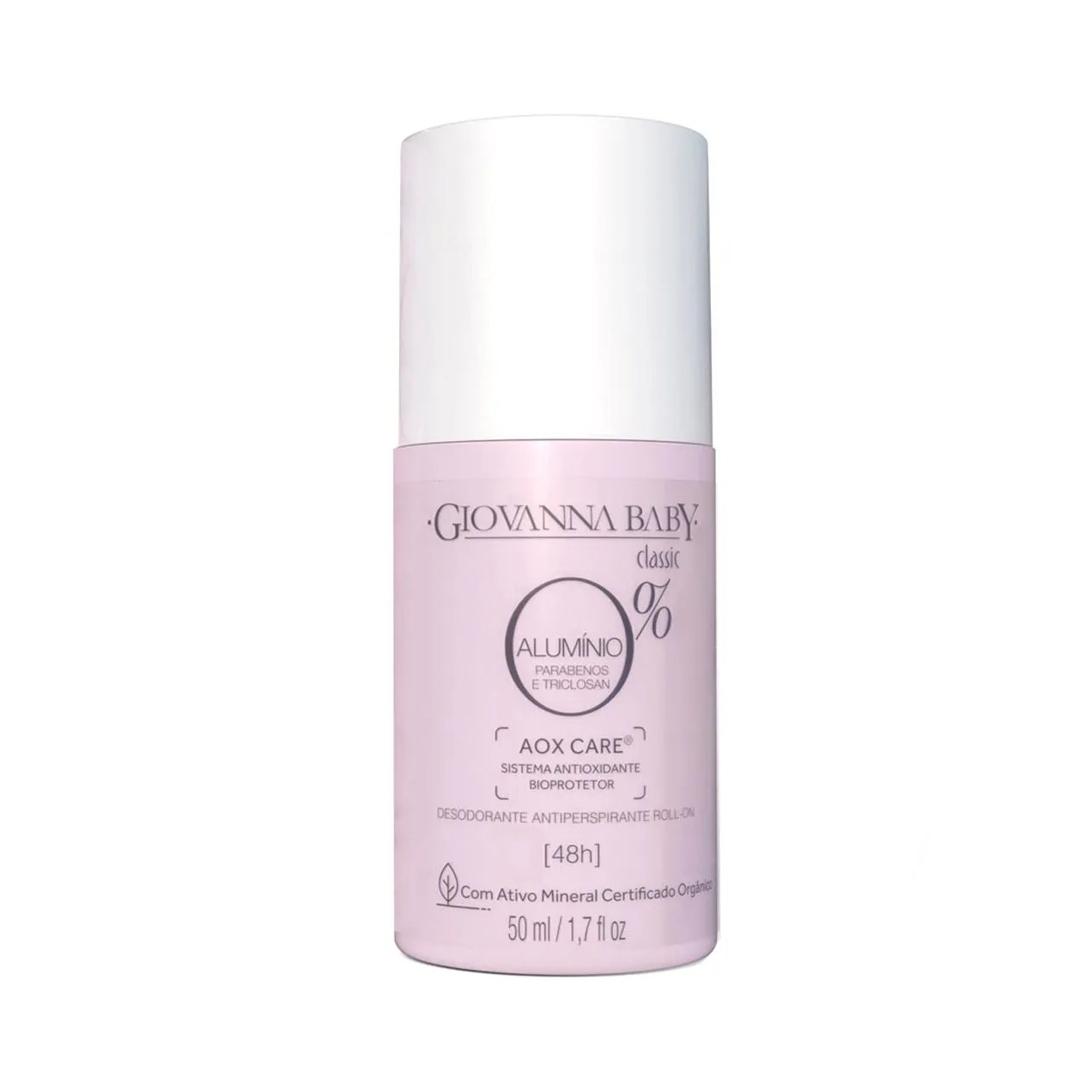 Desodorante Antiperspirante Roll-On Giovanna Baby Classic 0% Alumínio 48h 50ml