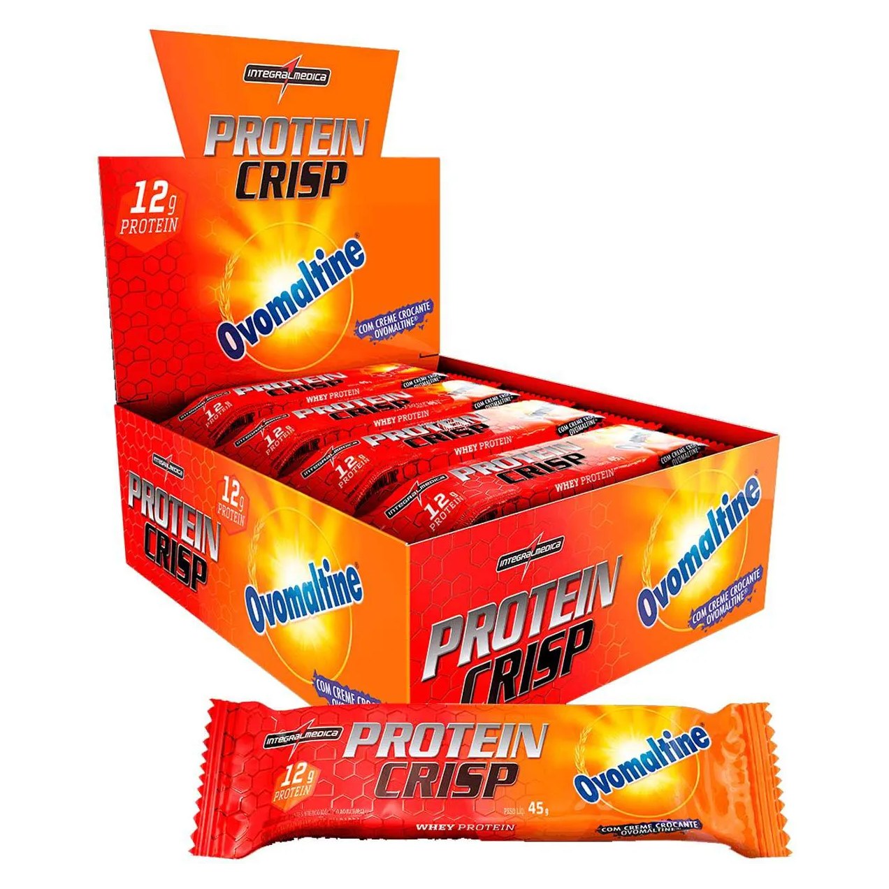 Barra de Proteína Crisp Bar Ovomaltine Cx 12 Integralmédica
