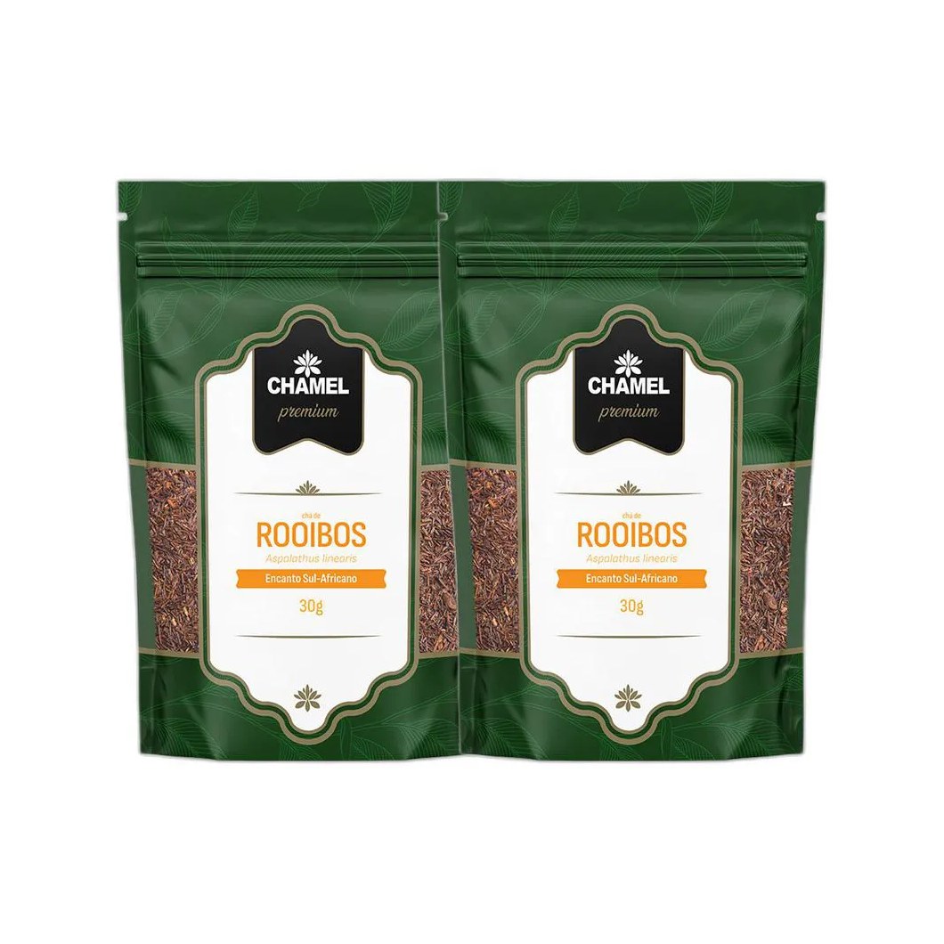 Kit 2x Chá Pacote Premium Pouch - Rooibos 30g - Chamel