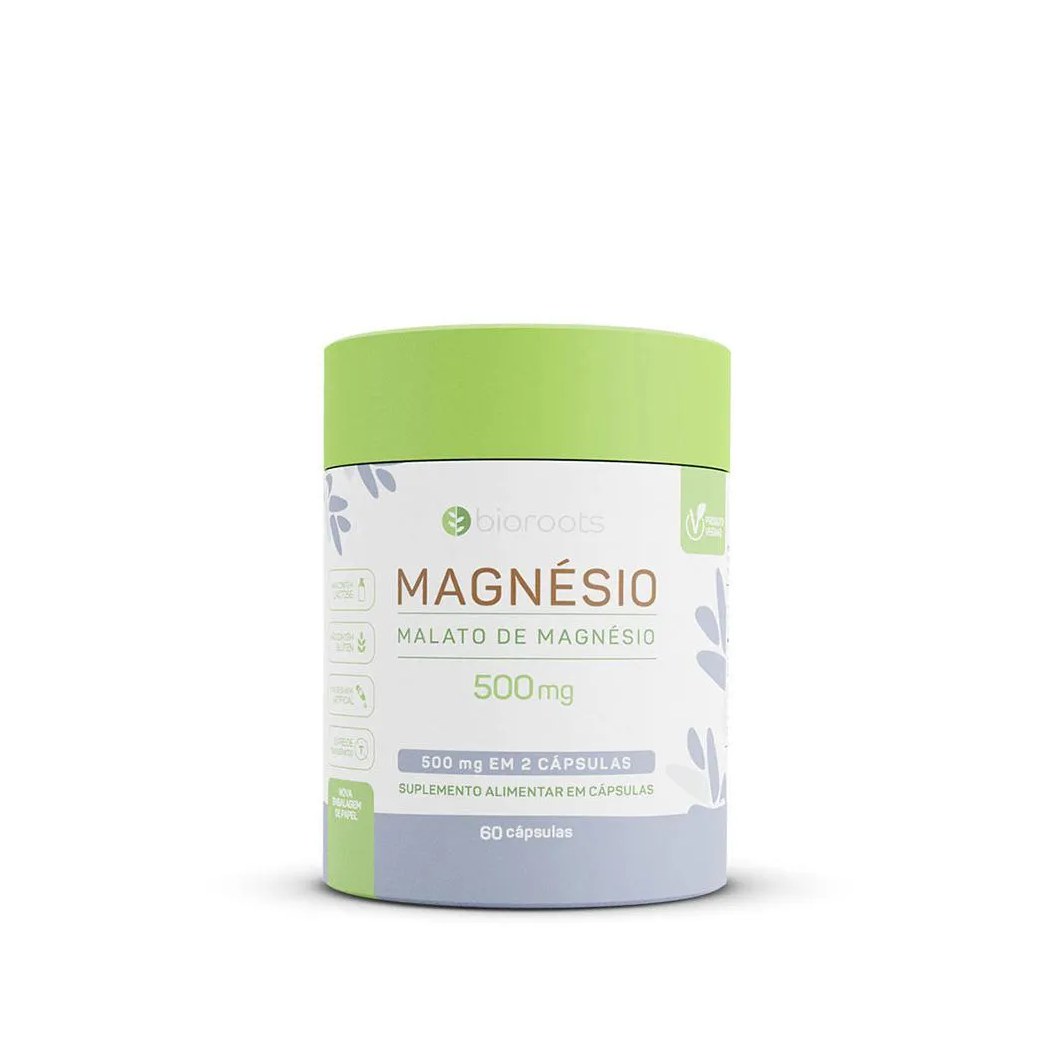 Bioroots Magnésio Malato Vegan 60CAPS