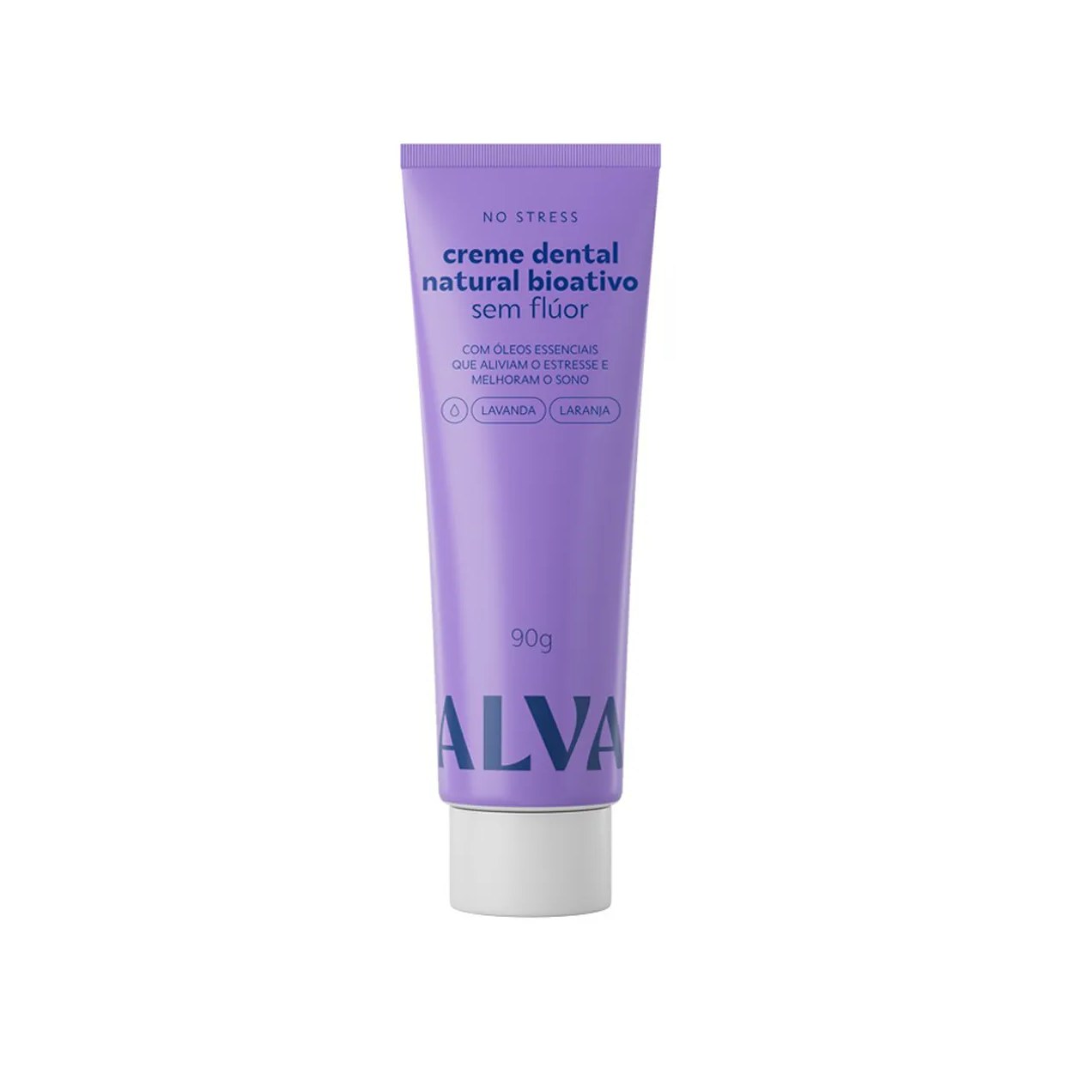 Creme Dental Alva No Stress Natural Bioativo sem Flúor 90g