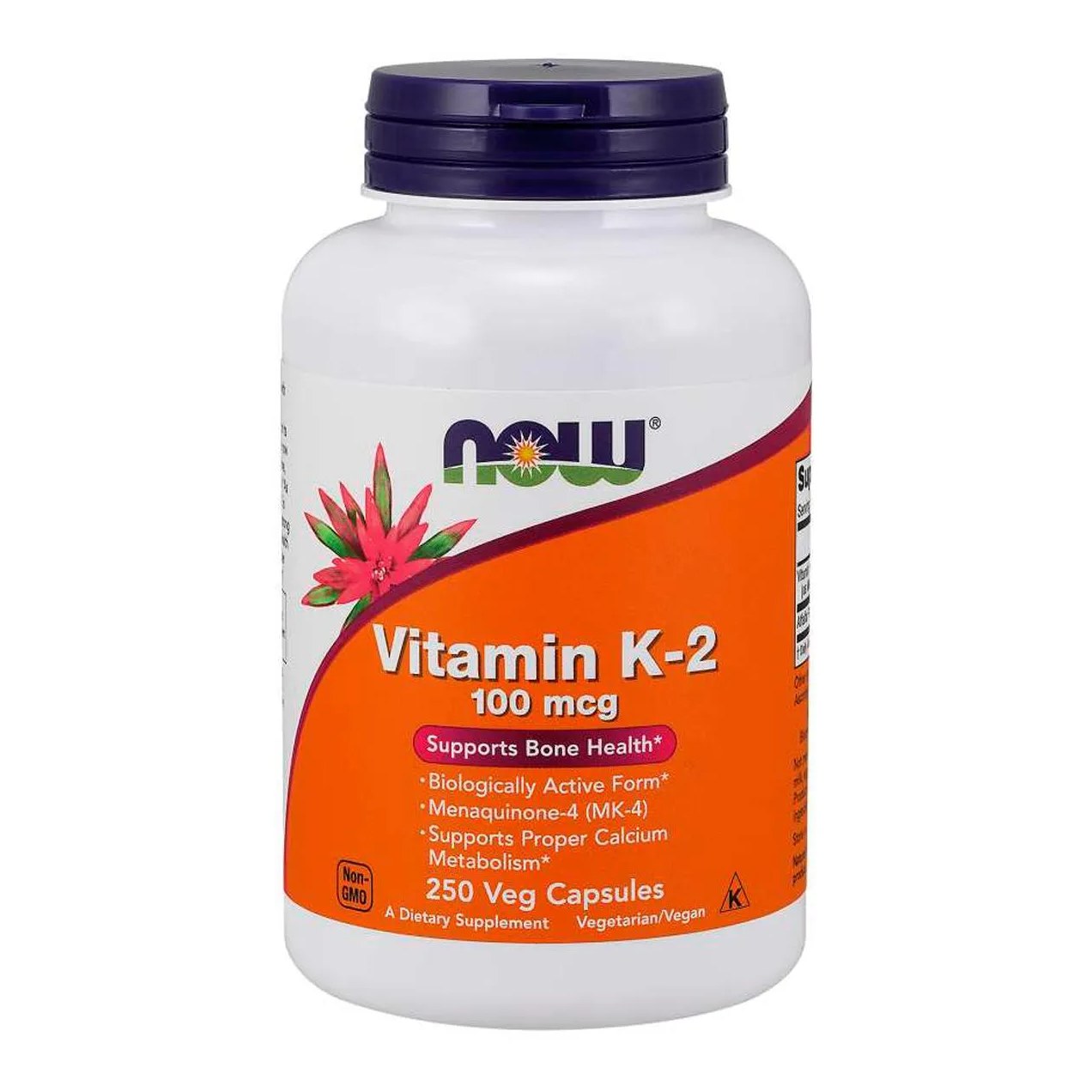 Vitamina K2 100mcg (250 Vcaps) Now Foods