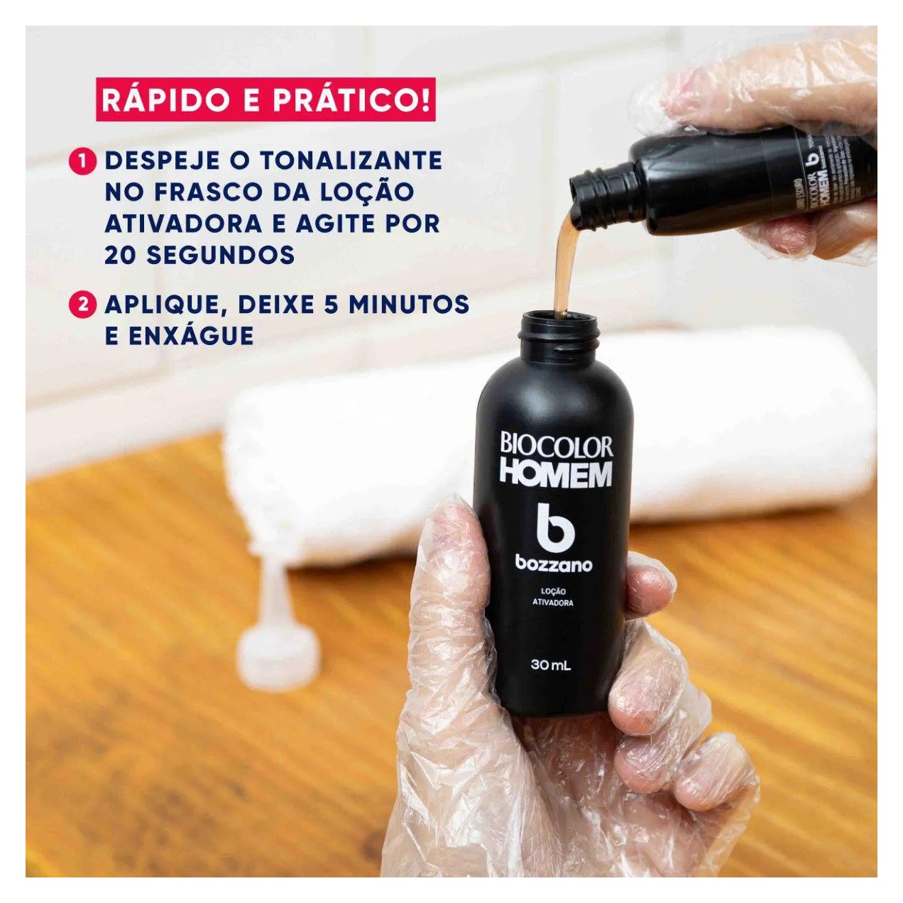 Tonalizante de Cabelo Biocolor Homem Bozzano - Louro Escuro