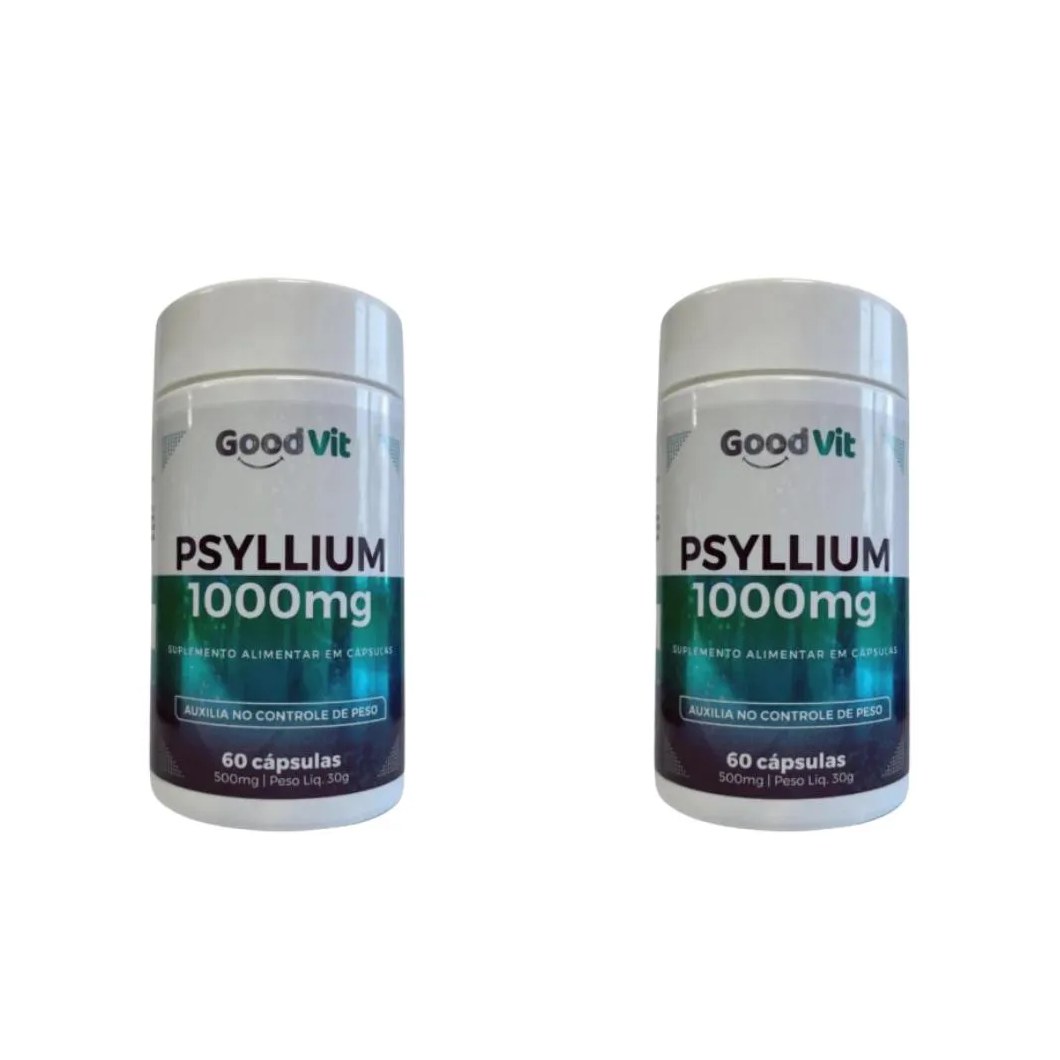 Kit C/2 Psyllium C/60 Cápsulas - Good Vit