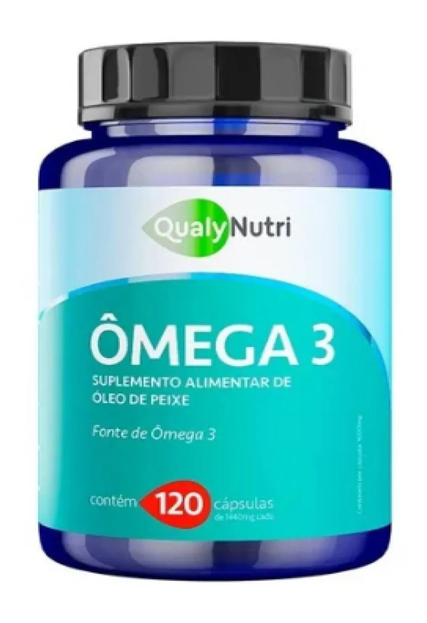 Ômega 3 1000Mg C/120 cápsulas - Cérebro e Imunidade - Qualy Nutri