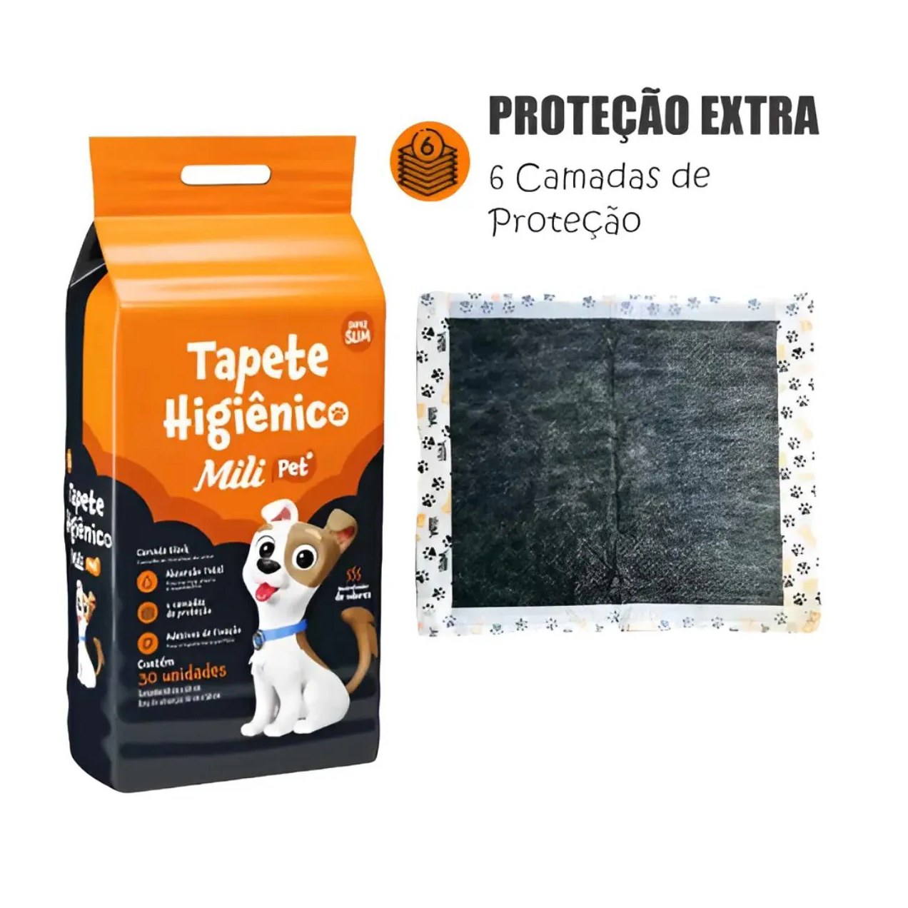 Tapete Higienico Pet Mili Neutralizador de Odores 30 Un