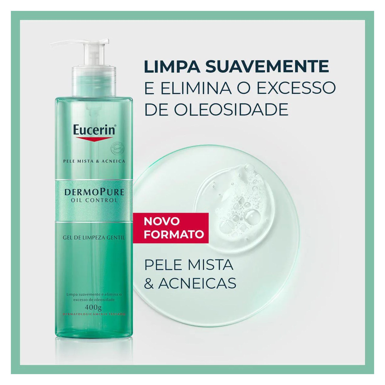 Kit Facial Eucerin Gel de Limpeza Dermo Pure Gentil 400g + Sérum Anti-Idade Hyaluron-Filler Epigenetic 30ml + Protetor Solar Fluido FPS 60 Hydro Fluid 50ml