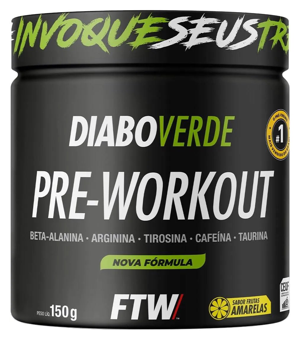 Pré-treino Diabo Verde Frutas Amarelas 150g