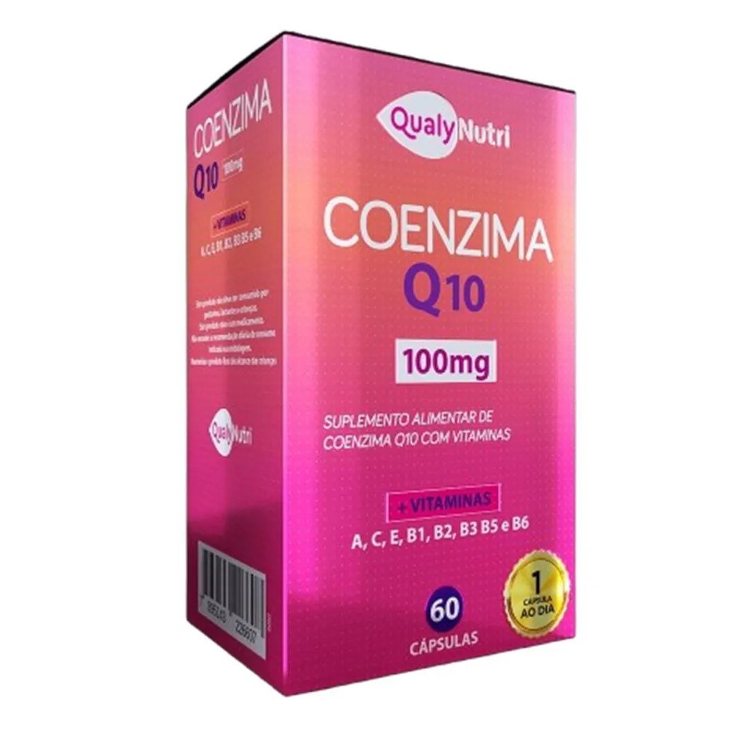 Coenzima Q10 100mg +vitaminas 60caps Qualynutri