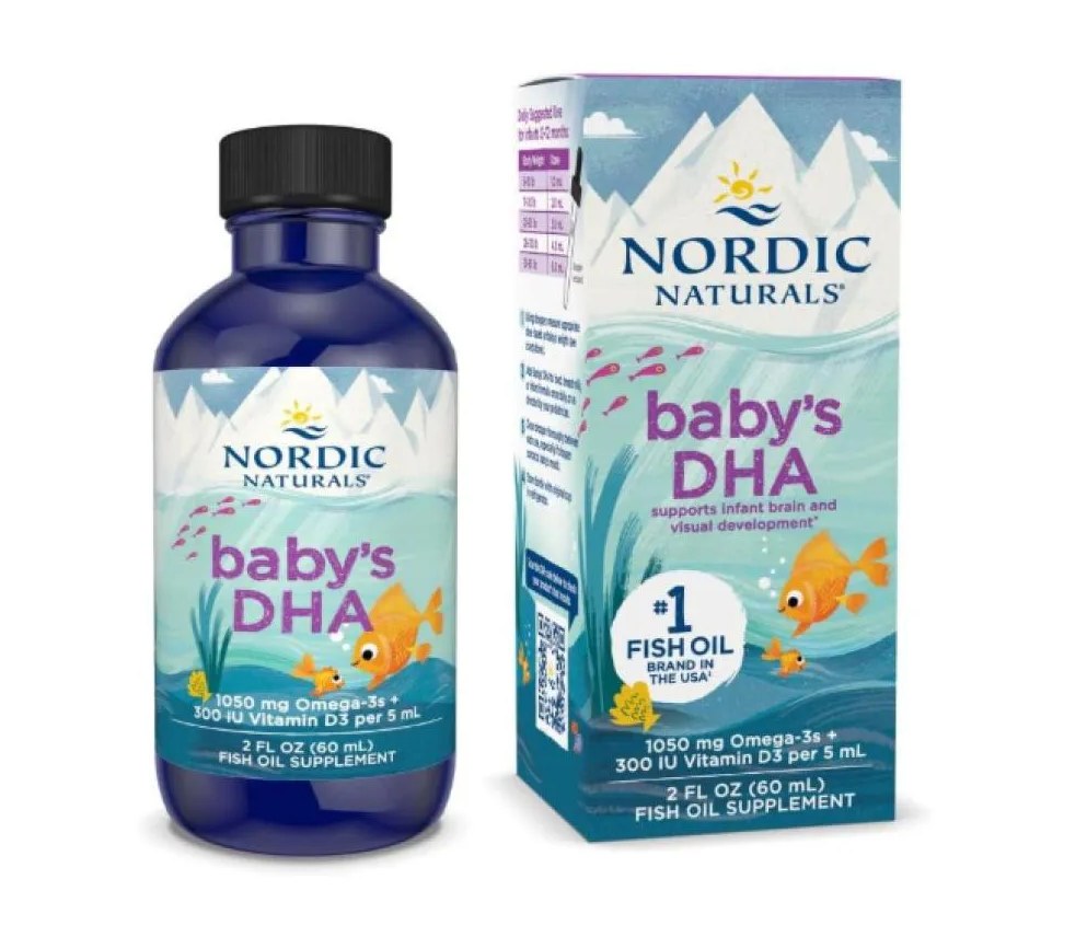 Nordic Naturals Baby's Dha, 1050 Mg Ômega-3 + 300 Ui de Vit D3 - 60ml
