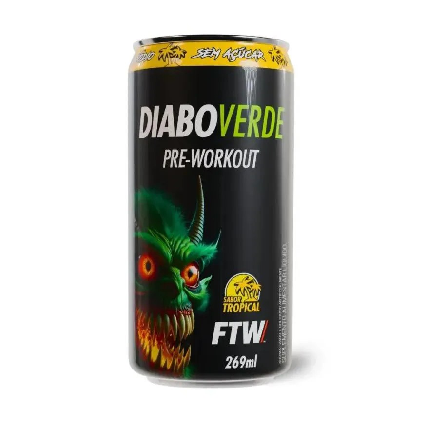 Diabo Verde Pré-workout (269ml) - Sabor: Tropical
