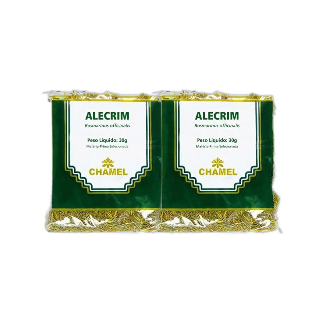 Kit 2X Chá Pacote Alecrim Folhas 30G - Chamel