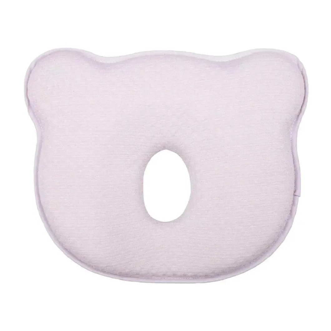 Travesseiro Anatômico Viscoelástico Urso Rosa +0M Buba