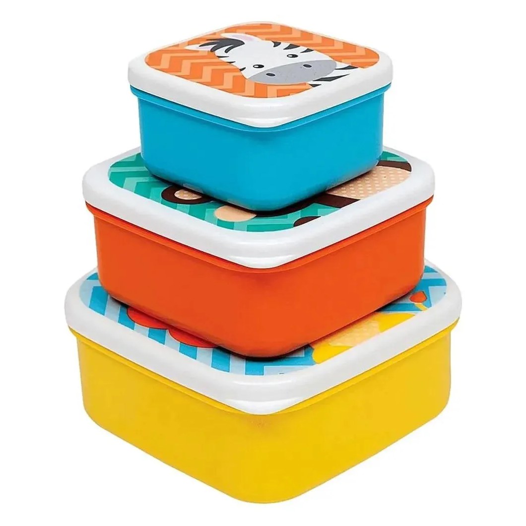 Kit 3 Potinhos Animal Fun Buba