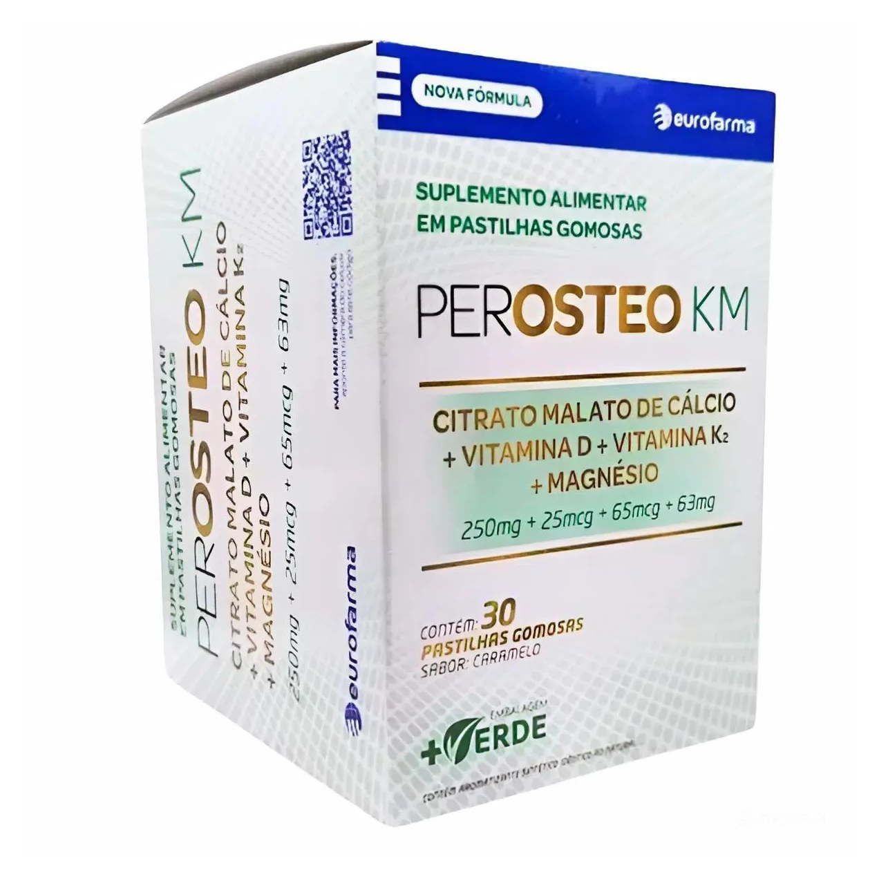 Perosteo Km 30 Tabletes Mastigáveis Caramelo