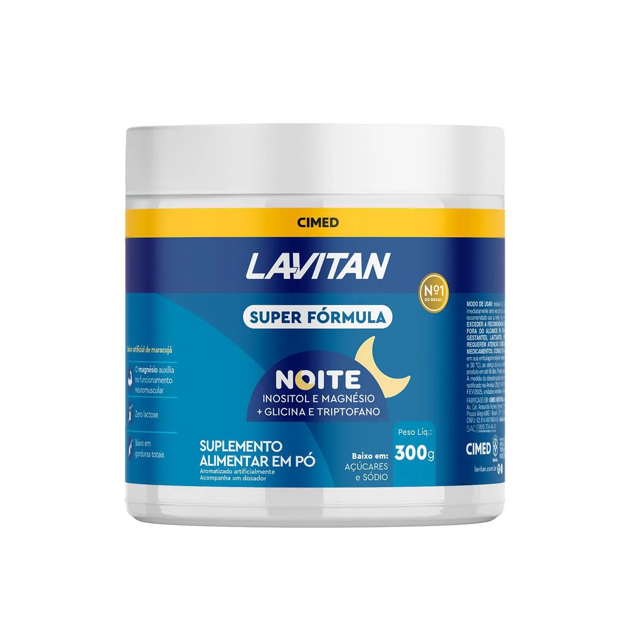 Suplemento Alimentar Lavitan Super Fórmula Noite Maracujá 300g